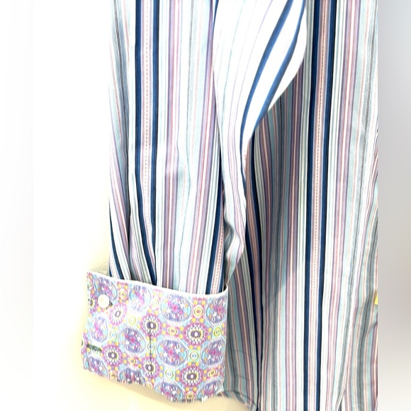 Robert Graham Beautiful Striped Button Down Shirt Size 2XL - Picture 3 of 13